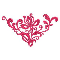 Damask Flower Corners 06(Sm) machine embroidery designs