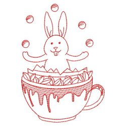 Redwork Easter Teacup 04(Sm) machine embroidery designs