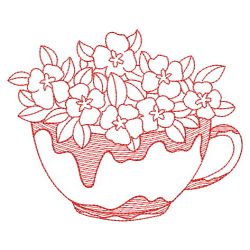 Redwork Easter Teacup 08(Md)