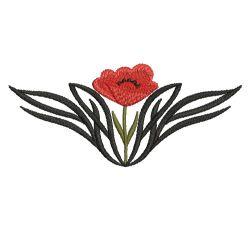Tribal Flower Corners 02(Md) machine embroidery designs