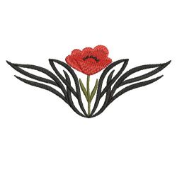 Tribal Flower Corners 02(Lg) machine embroidery designs