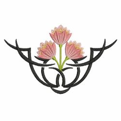 Tribal Flower Corners 06(Lg) machine embroidery designs