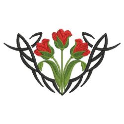 Tribal Flower Corners 08(Md) machine embroidery designs