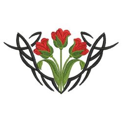 Tribal Flower Corners 08(Lg) machine embroidery designs