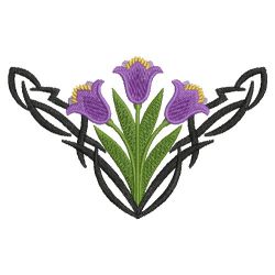 Tribal Flower Corners 09(Sm) machine embroidery designs