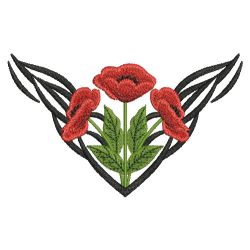 Tribal Flower Corners 12(Lg) machine embroidery designs