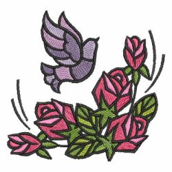 Stained Glass Roses 10 machine embroidery designs