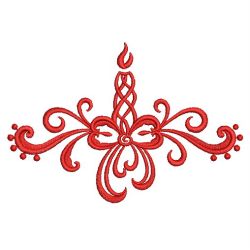 Damask Christmas Adornments 01(Md) machine embroidery designs