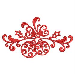 Damask Christmas Adornments 08(Sm) machine embroidery designs