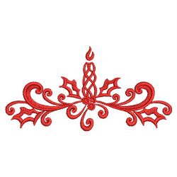 Damask Christmas Adornments 09(Lg) machine embroidery designs
