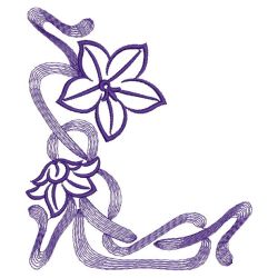 Rippled Art Nouveau Corners(Md) machine embroidery designs