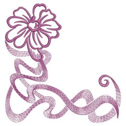 Rippled Art Nouveau Corners 08(Lg) machine embroidery designs