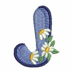 Daisy Alphabet 10 machine embroidery designs