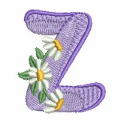 Daisy Alphabet 26 machine embroidery designs