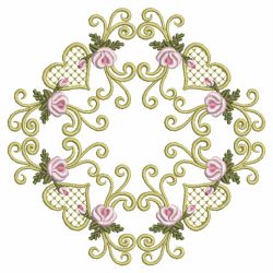 Pearly Rose Quilt 10(Lg) machine embroidery designs