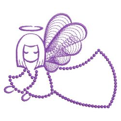 Rippled Angels 02(Lg) machine embroidery designs