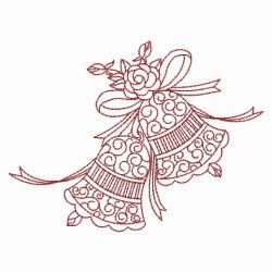 Redwork Wedding Bells(Lg) machine embroidery designs