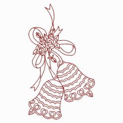 Redwork Wedding Bells 02(Lg) machine embroidery designs