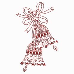 Redwork Wedding Bells 06(Lg) machine embroidery designs