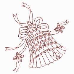 Redwork Wedding Bells 09(Lg) machine embroidery designs