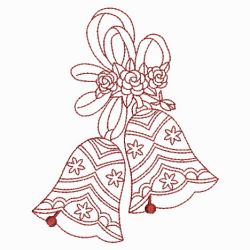 Redwork Wedding Bells 10(Lg) machine embroidery designs