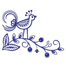 Bluework Birds 01(Lg) machine embroidery designs