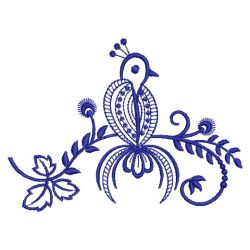 Bluework Birds 05(Lg) machine embroidery designs