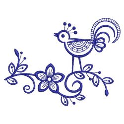 Bluework Birds 07(Lg) machine embroidery designs
