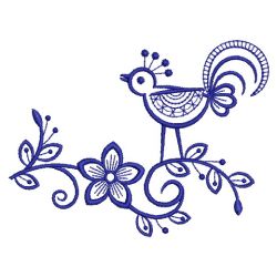 Bluework Birds 07(Md) machine embroidery designs