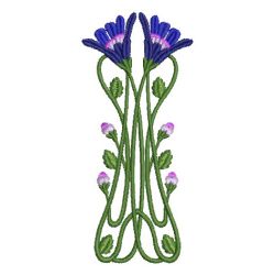 Art Nouveau Flower Borders 2 04 machine embroidery designs