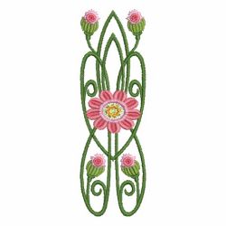 Art Nouveau Flower Borders 2 05 machine embroidery designs