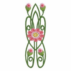 Art Nouveau Flower Borders 2 05 machine embroidery designs