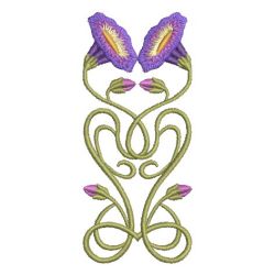 Art Nouveau Flower Borders 2 06 machine embroidery designs