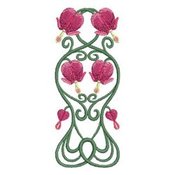 Art Nouveau Flower Borders 2 07 machine embroidery designs
