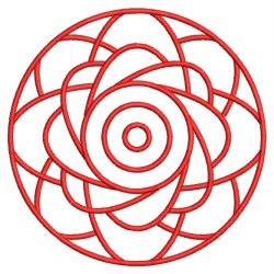 Redwork Circle 10(Lg)