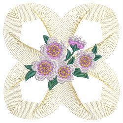 Rippled Floral Quilt(Md) machine embroidery designs