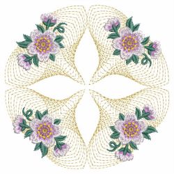 Rippled Floral Quilt 07(Md) machine embroidery designs