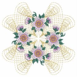 Rippled Floral Quilt 08(Lg) machine embroidery designs