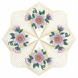 Rippled Floral Quilt 09(Lg) machine embroidery designs