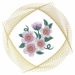 Rippled Floral Quilt 10(Lg) machine embroidery designs