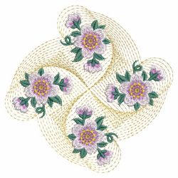 Rippled Floral Quilt 12(Lg) machine embroidery designs