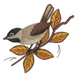 Black Capped Chickadee 06 machine embroidery designs