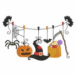 Festive Clothesline 01(Sm) machine embroidery designs