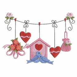 Festive Clothesline 08(Md) machine embroidery designs