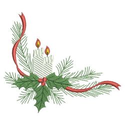 Christmas Candles 03(Lg) machine embroidery designs