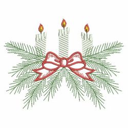 Christmas Candles 07(Sm) machine embroidery designs