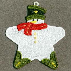 FSL Snowman Star 03 machine embroidery designs