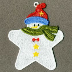 FSL Snowman Star 06 machine embroidery designs