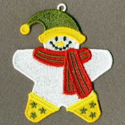 FSL Snowman Star 09 machine embroidery designs