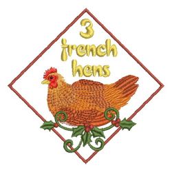 12 Days Of Christmas 3 03 machine embroidery designs
